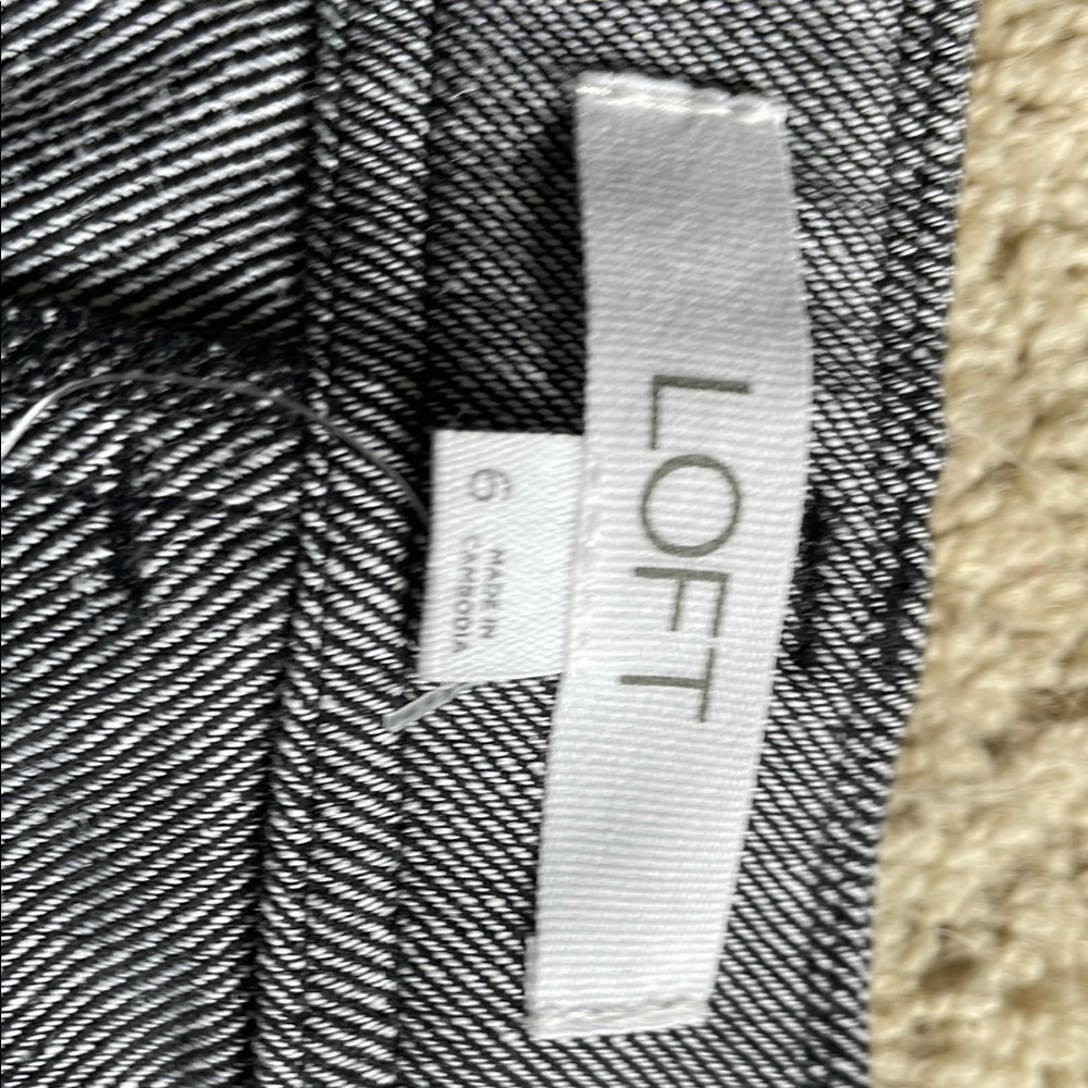 LOFT Charcoal Denim Pants